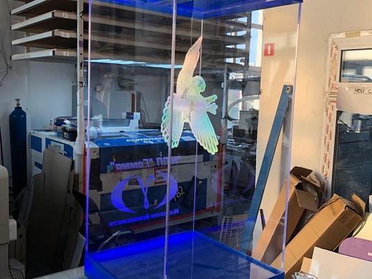 Прозрачный короб с подсветкой