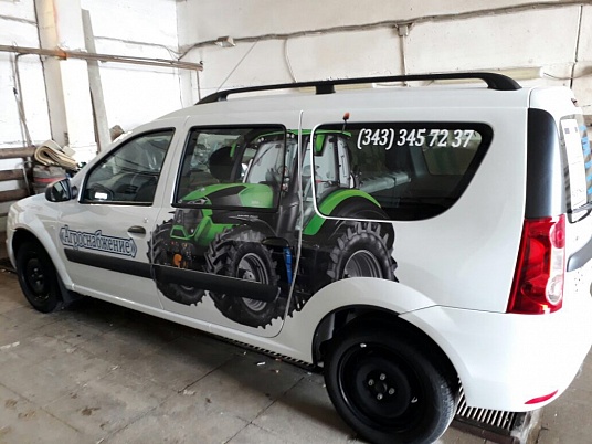 Реклама на автомобиль Лада Ларгус, для компании Агроснабжение